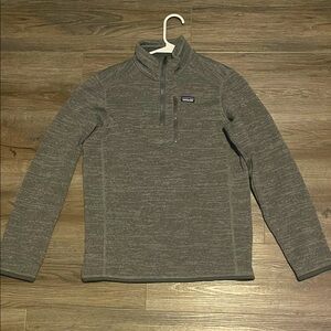 Patagonia Gray Zip Up Sweater